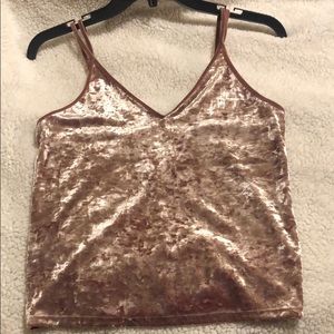 Velour tank top